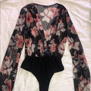 Flower bodysuit